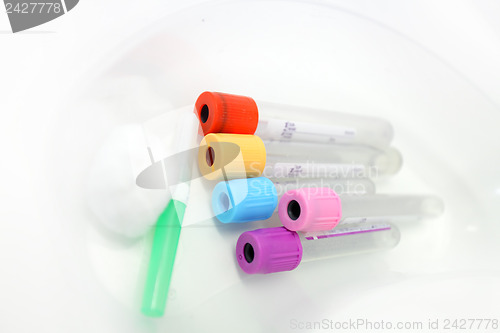 Image of Pathology blood collecting tubes