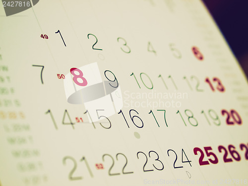 Image of Retro look Calendar