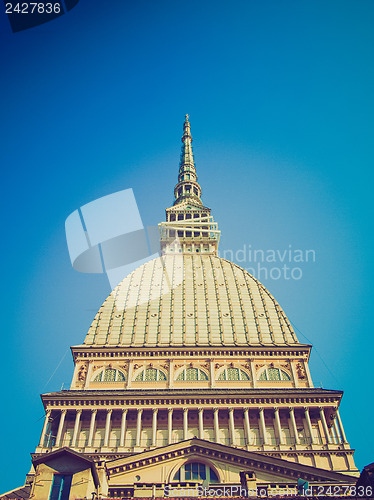 Image of Retro look Mole Antonelliana, Turin