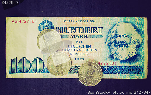 Image of Retro look DDR banknote