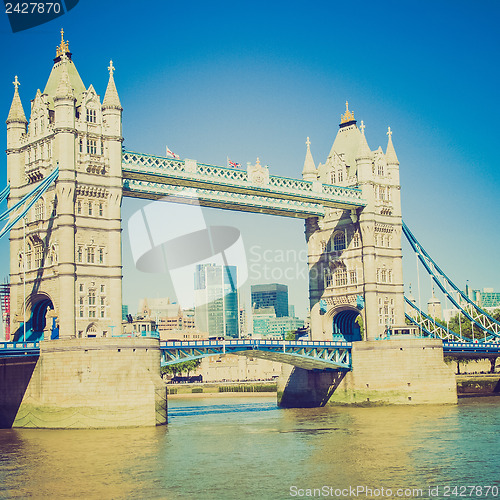 Image of Vintage look Tower Bridge London