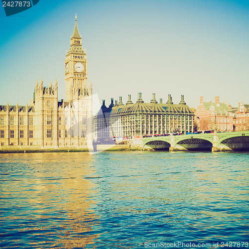 Image of Vintage look Houses of Parliament London