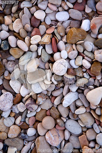 Image of colored sea pebbles