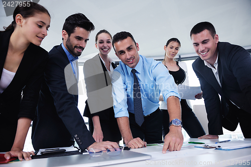 Image of business people in a meeting at office