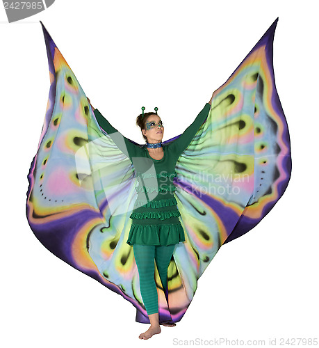 Image of dancing butterfly woman