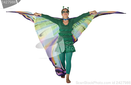 Image of dancing butterfly woman