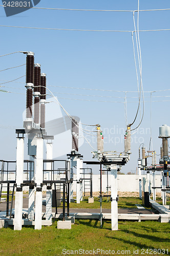 Image of part of high-voltage substation