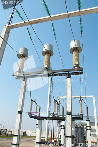 Image of part of high-voltage substation