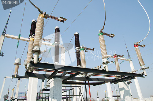 Image of part of high-voltage substation