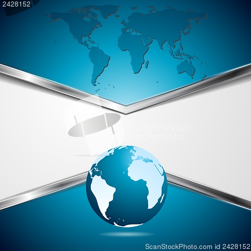 Image of Dark blue hi-tech vector design