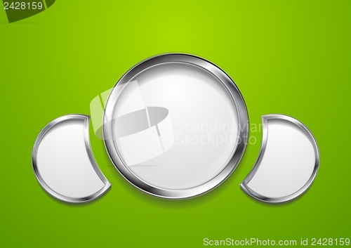 Image of Colourful design with round shapes