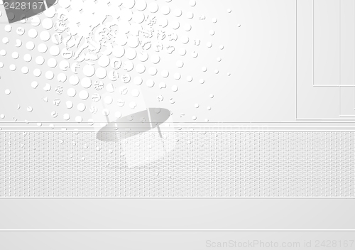 Image of Abstract light grey vector design