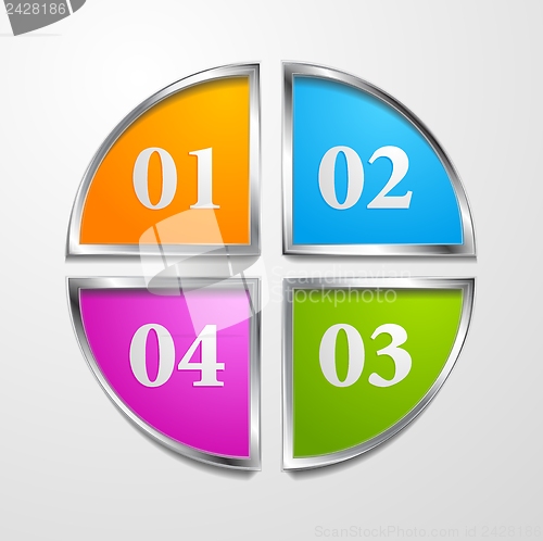 Image of Vector multicolored tech design template