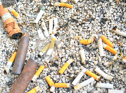 Image of Cigarette, cigar butts.