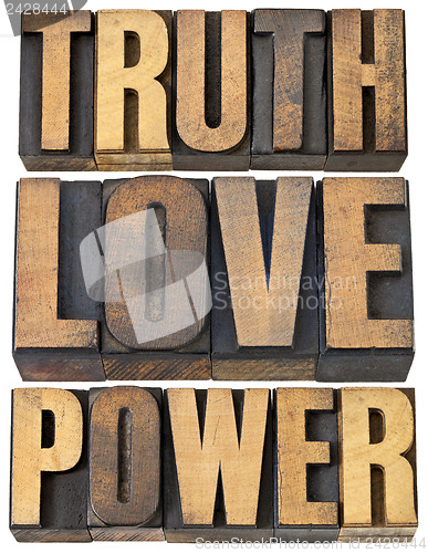 Image of truth, love and power
