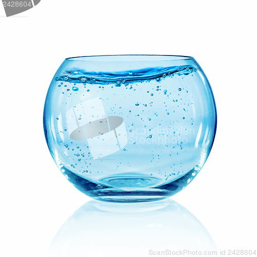 Image of Fish bowl on white background