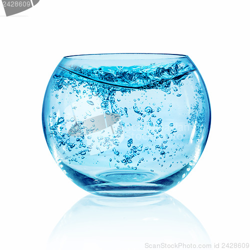 Image of Fish bowl on white background