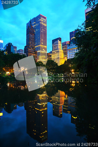 Image of New York City cityscape in the night