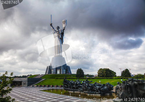 Image of Mother of the Motherland monument in Kiev, Ukraine