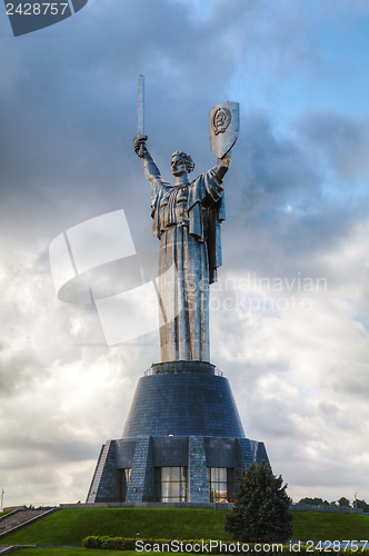 Image of Mother of the Motherland monument in Kiev, Ukraine