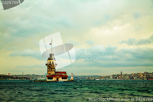Image of Maiden's island in Istanbul, Turkey