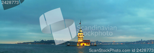 Image of Maiden's island in Istanbul, Turkey