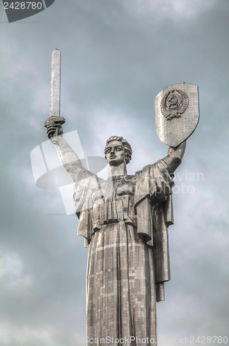 Image of Mother of the Motherland monument in Kiev, Ukraine