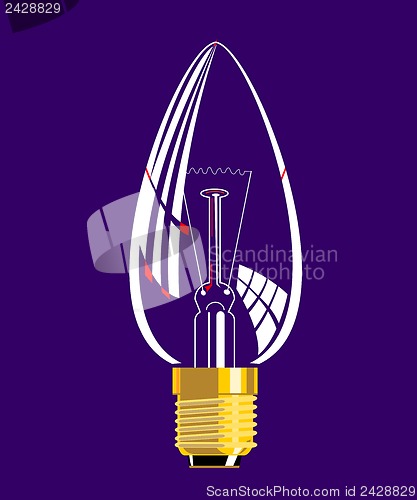 Image of Lightbulb Candle Shaped