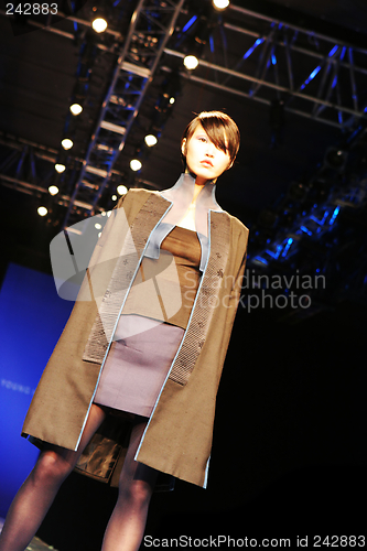 Image of Asian model on the catwalk