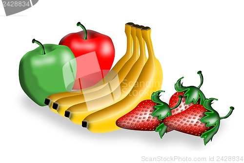 Image of Assorted Fruit Retro