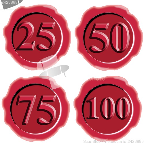Image of Number Icon Seal Wax