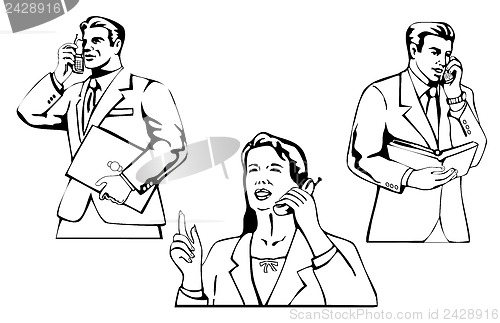 Image of Business People on the Phone