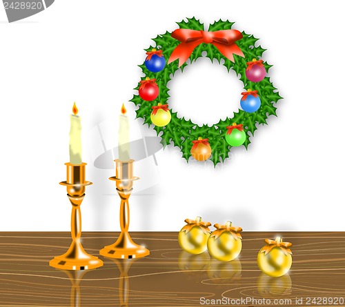 Image of Christmas Candle Wreath Balls