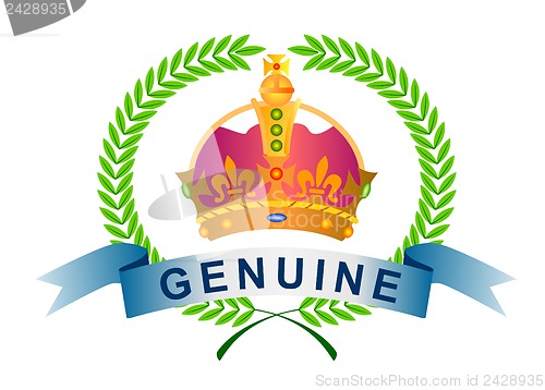 Image of Icon Genuine Crown in Olive leaves