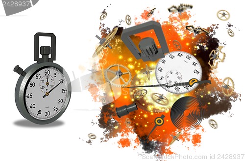 Image of Stopwatch Exploding