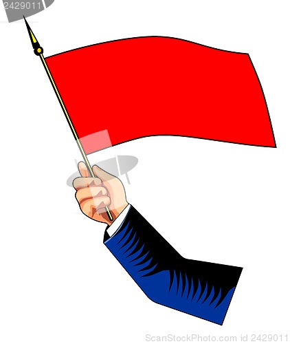 Image of Hand Holding Flag