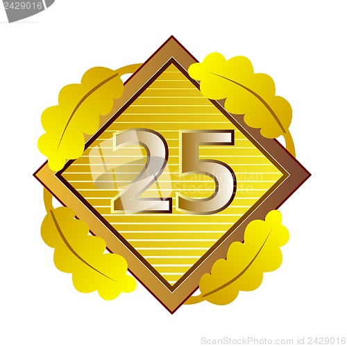 Image of Number 25 in Diamond