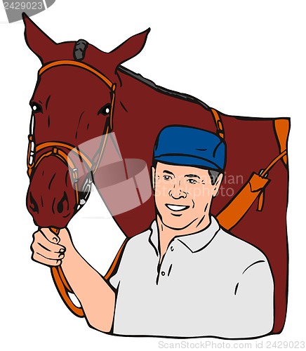 Image of Equestrian Horse Retro