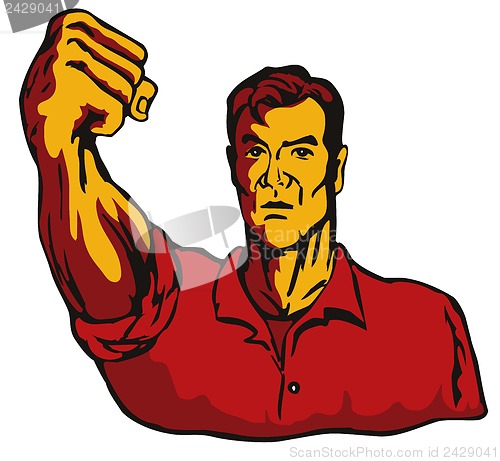 Image of Man with Clenched Fist