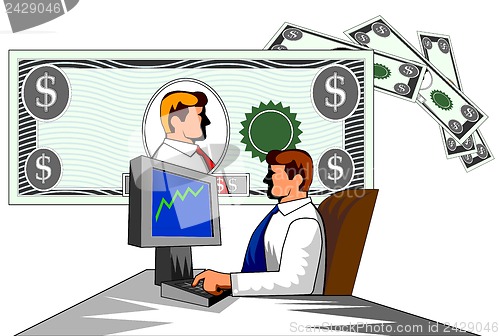 Image of Businessman with Money