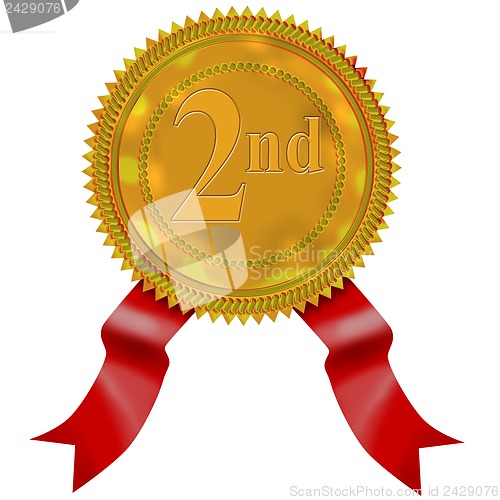 Image of Gold Seal Red Ribbon 1st