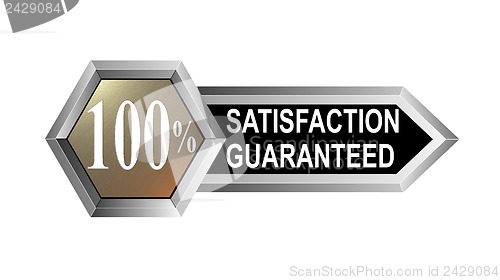 Image of 100% Satisfaction Guaranteed Hexagon Seal
