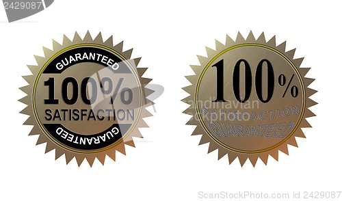 Image of 100% Satisfaction Guaranteed Gold Seal