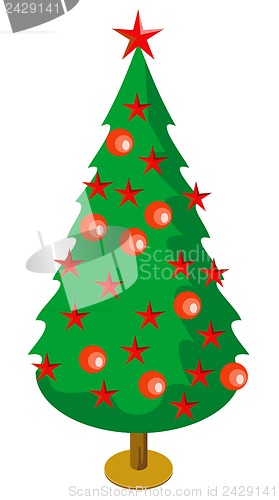 Image of Christmas Tree with Decors