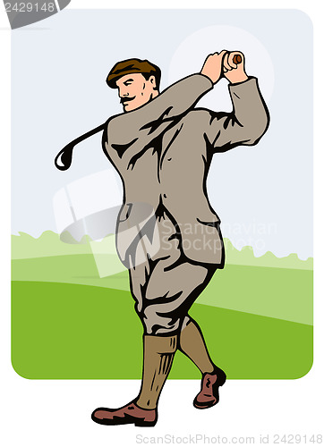 Image of Golfer Swinging