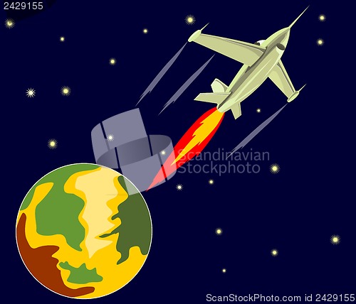 Image of Fighter Jet Flying