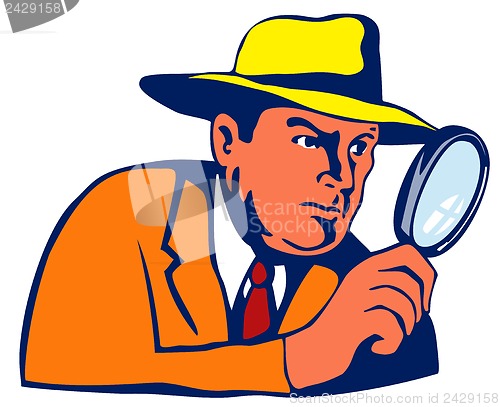 Image of Detective with Magnifying Glass