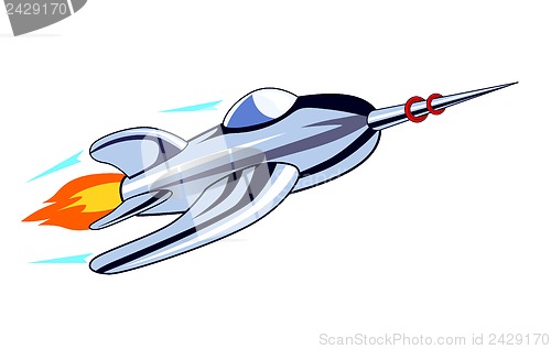 Image of Rocket Ship Flying