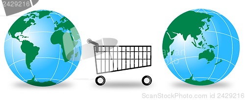 Image of Globes Shopping Cart