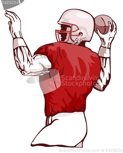 Image of Football Player Pass